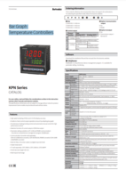 AUTONICS KPN CATALOG KPN SERIES: BAR GRAPH TEMPERATURE CONTROLLERS